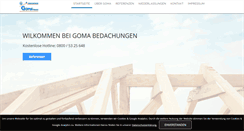 Desktop Screenshot of goma-bedachungen.de