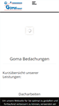 Mobile Screenshot of goma-bedachungen.de